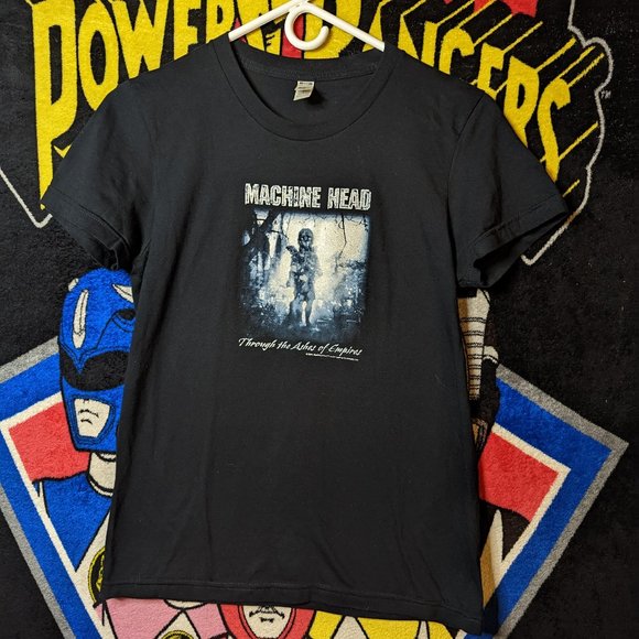 Machine Head Through The Ashes of Empires Ladies Black T-Shirt sz L - Picture 1 of 4